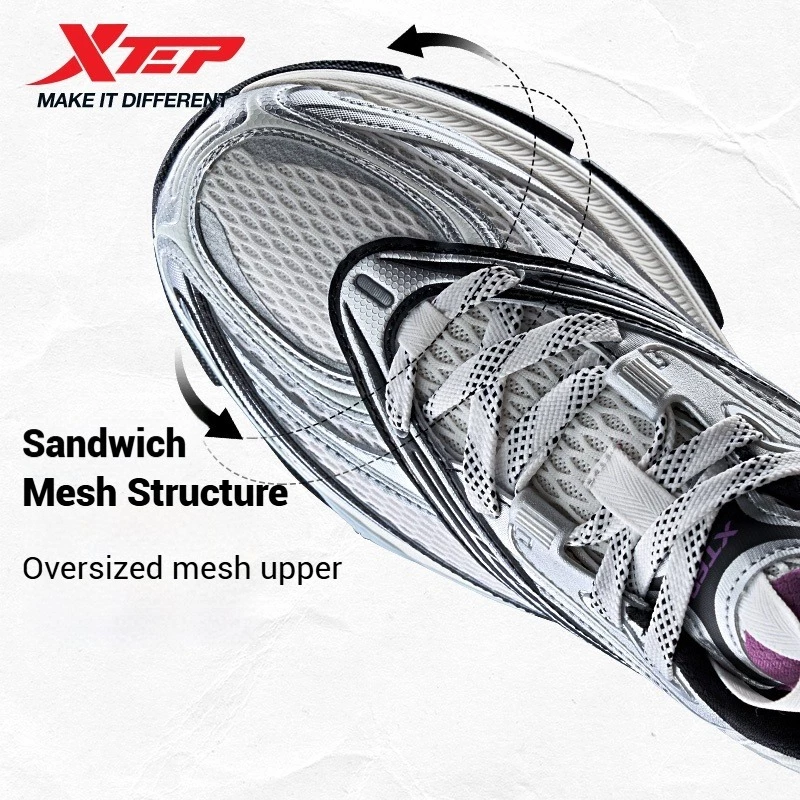 XTEP Basque 2.0 Breathable Comfortable Height-Increasing Dylan Men Sports Shoes