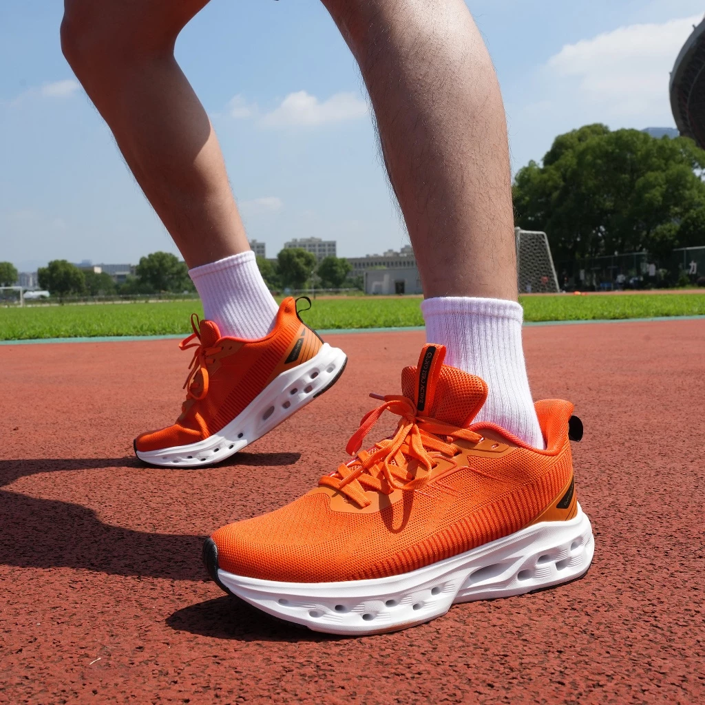 Hawkwell Men Cushioned Running Shoes Non Slip Sneakers Athletic Sports Walking Gym Shoes with Hollow Out Sole - Billio/9630