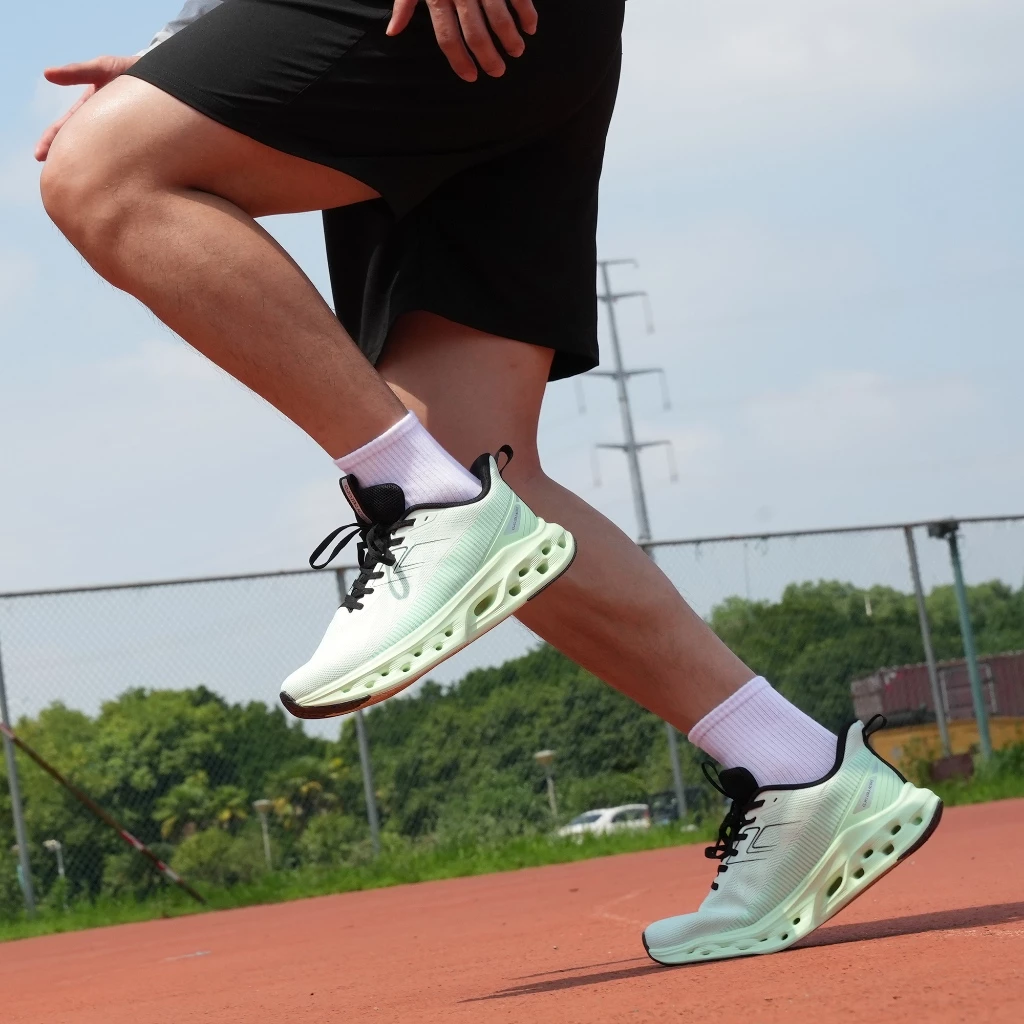 Hawkwell Men Cushioned Running Shoes Non Slip Sneakers Athletic Sports Walking Gym Shoes with Hollow Out Sole - Billio/9630