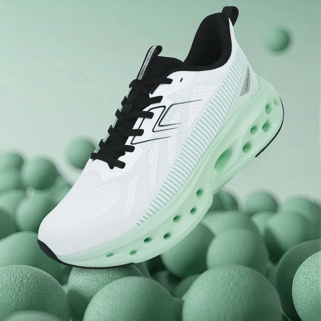 Hawkwell Men Cushioned Running Shoes Non Slip Sneakers Athletic Sports Walking Gym Shoes with Hollow Out Sole - Billio/9630