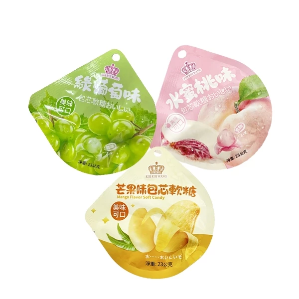 500g mango gummy candy | Individually packed—100% fruit juice gummy candy, new product hot selling.