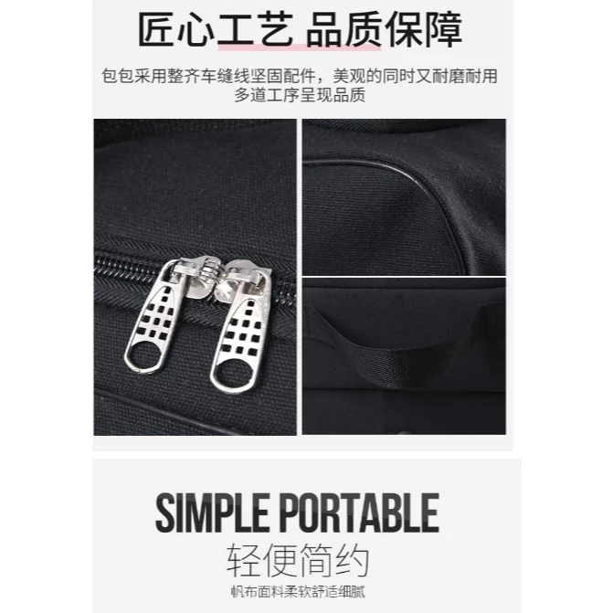 Large Capacity Suitcase Beg Baju 3Roda Trolley CANVAS Luggage Duffel Backpack Travel Bag Holiday Bags