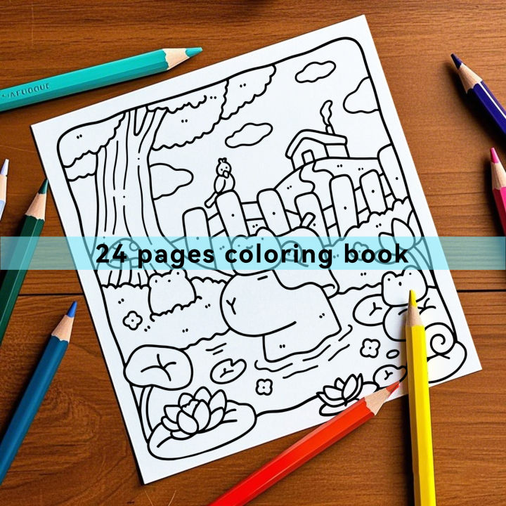 COZY CORNER CUTE & COMFY Coloring Book for Adults And Teens Featuring Educational Doodles Book For Relaxation
