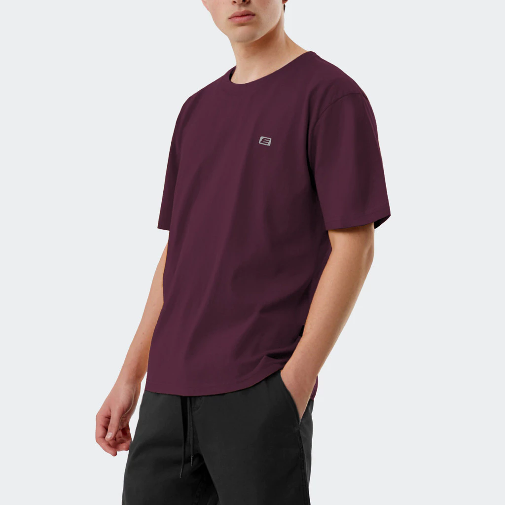ELGINI E16191 Kemeja-T Kapas Kosong S-XXL | Plain Cotton Tee