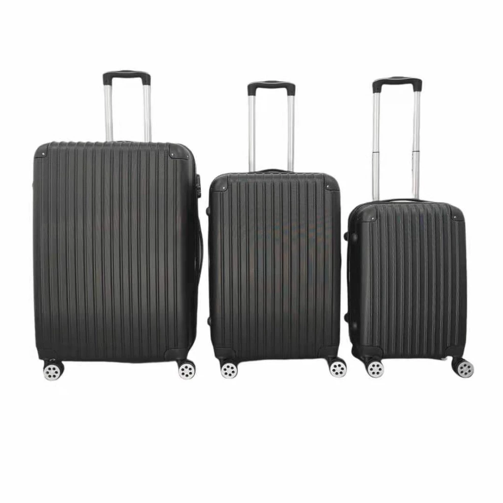 Plain travel luggage bag 16inch 20inch 24inch ABS material suitcase beg bagasi