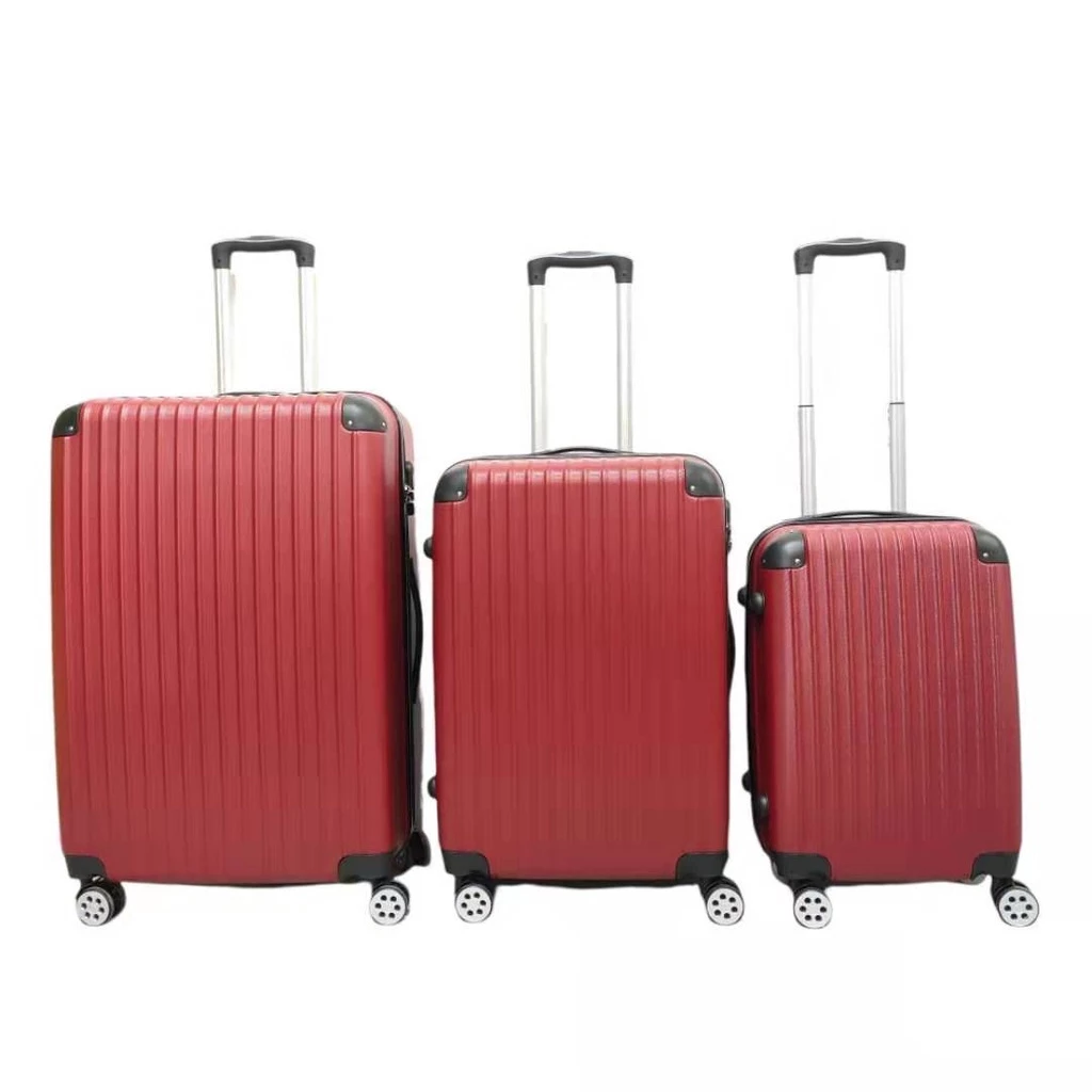 Plain travel luggage bag 16inch 20inch 24inch ABS material suitcase beg bagasi