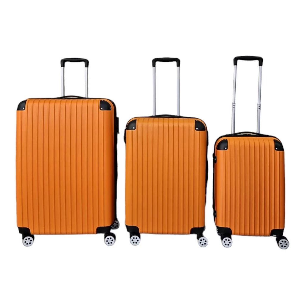 Plain travel luggage bag 16inch 20inch 24inch ABS material suitcase beg bagasi