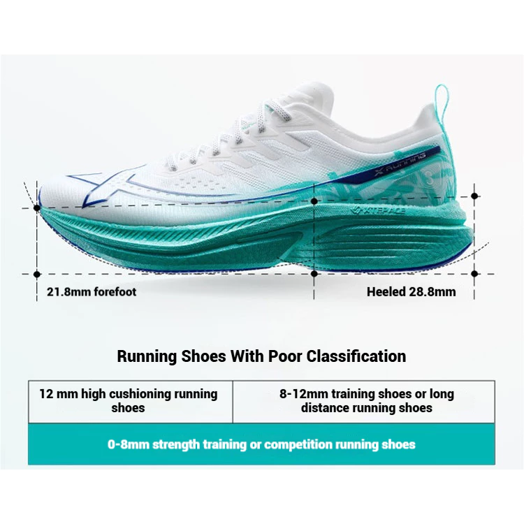 XTEP One Piece Modeling 3.0 Men Running Shoes 3D Printing Rebound Wear-Resistant Unisex Outdoor Sports Shoe