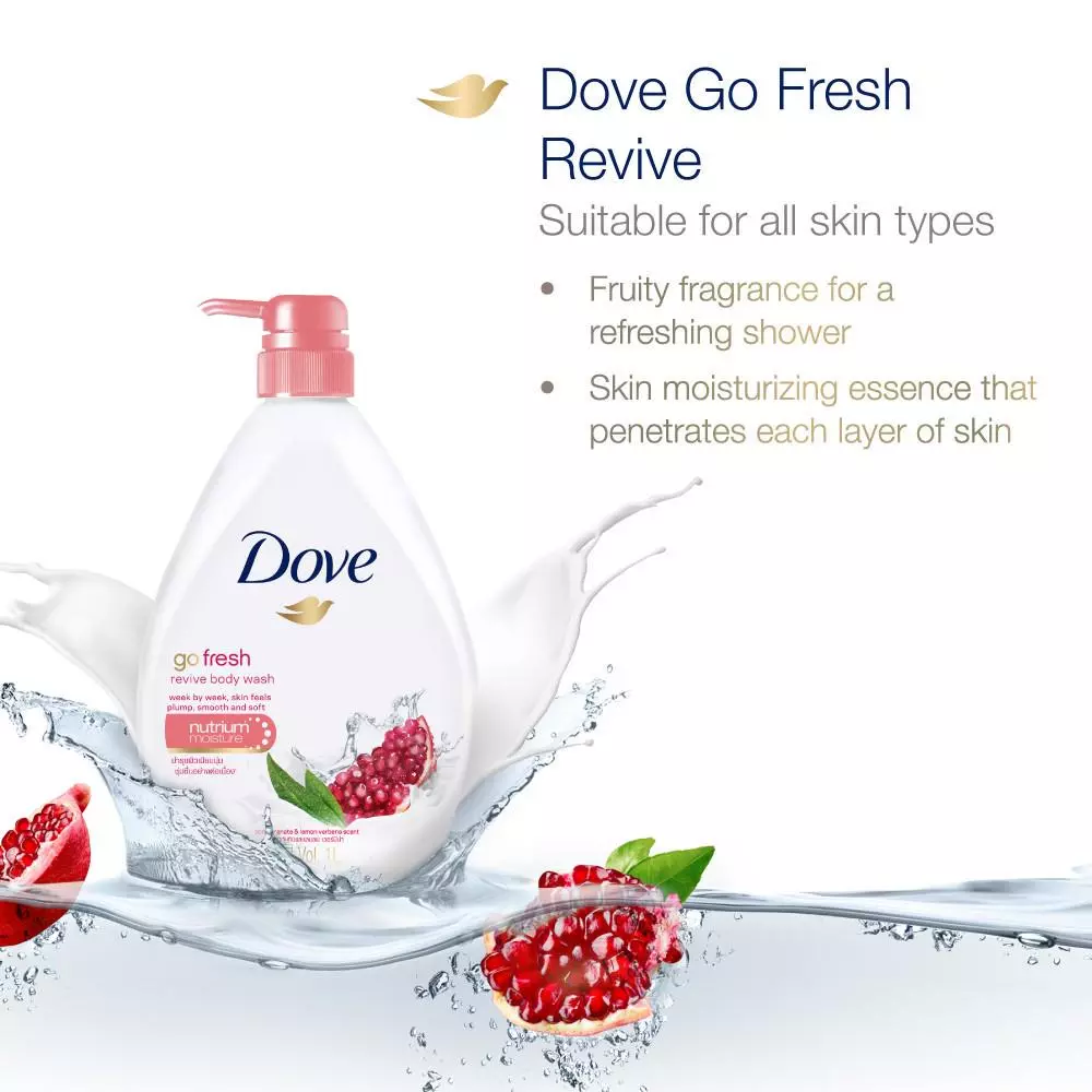 Dove Go Fresh Shower Gel Revive 1000ml