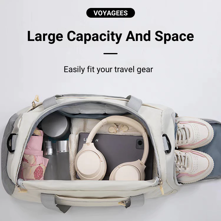 Large Capacity Waterproof Travel Bag Gym Bag For Women Shoulder Bag Fitness Duffel Bags