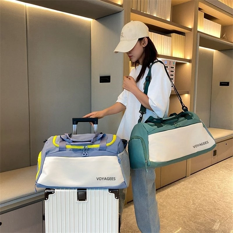 Large Capacity Waterproof Travel Bag Gym Bag For Women Shoulder Bag Fitness Duffel Bags
