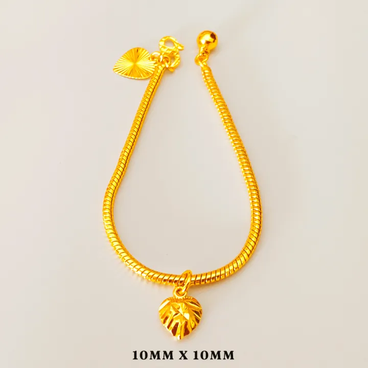 Bracelet Rantai Tangan Perempuan Rantai Emas Sadur Rantai Emas Korea Rantai Emas Bangkok 916 Rantai Tangan Viral