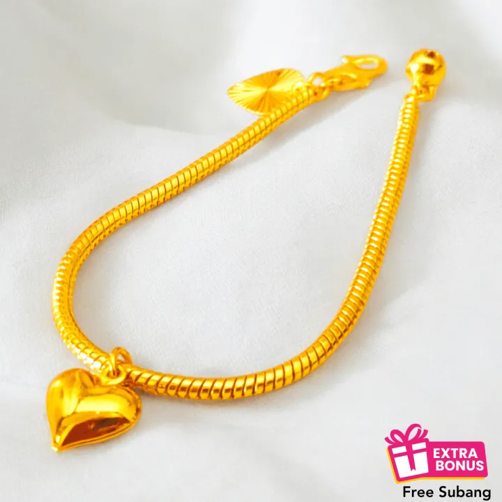 Bracelet Rantai Tangan Perempuan Rantai Emas Sadur Rantai Emas Korea Rantai Emas Bangkok 916 Rantai Tangan Viral