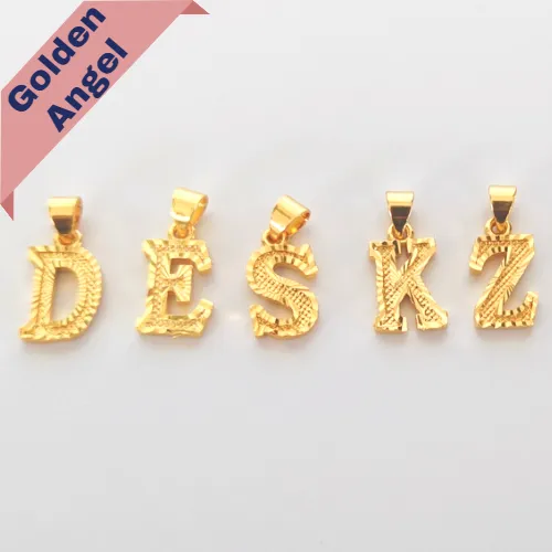 Gold Plated Pendant Alphabet Emas Sadur Emas Korea Loket Huruf