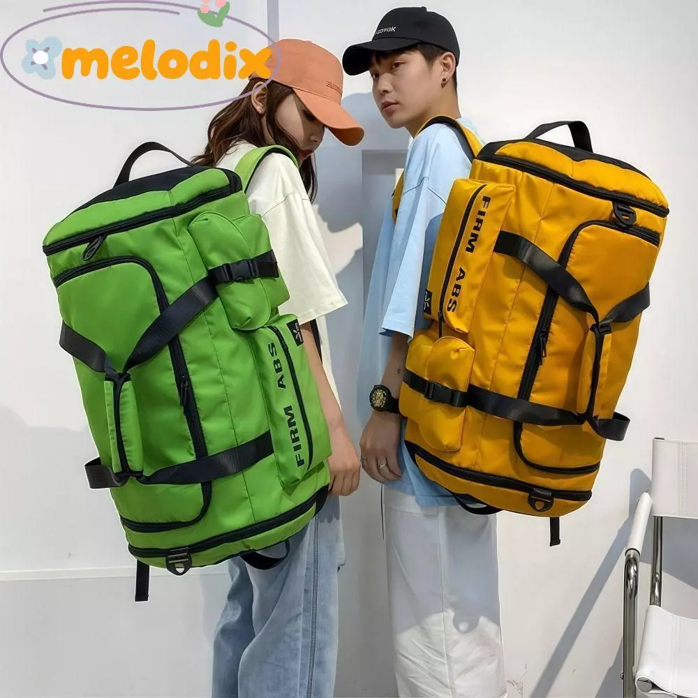 MELODIX Travel Backpack, Large Capacity 67L Camping Duffel Bags, Dual-use 3 in1 with Shoes Compartment Dry Wet Separation Fitness Handbag Unisex