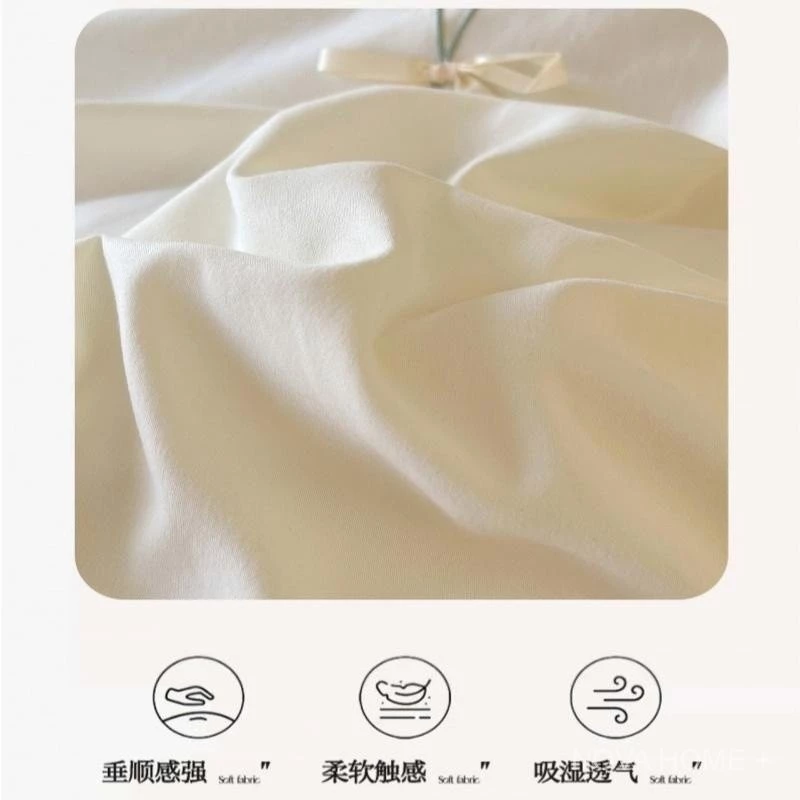 Fairy Princess Style Bedding Kit Washed Cotton Lace Yarn Three-Dimensional Flower Embroidery Bed Skirt/Bed Sheet+Quilt