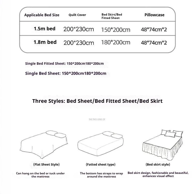 Fairy Princess Style Bedding Kit Washed Cotton Lace Yarn Three-Dimensional Flower Embroidery Bed Skirt/Bed Sheet+Quilt