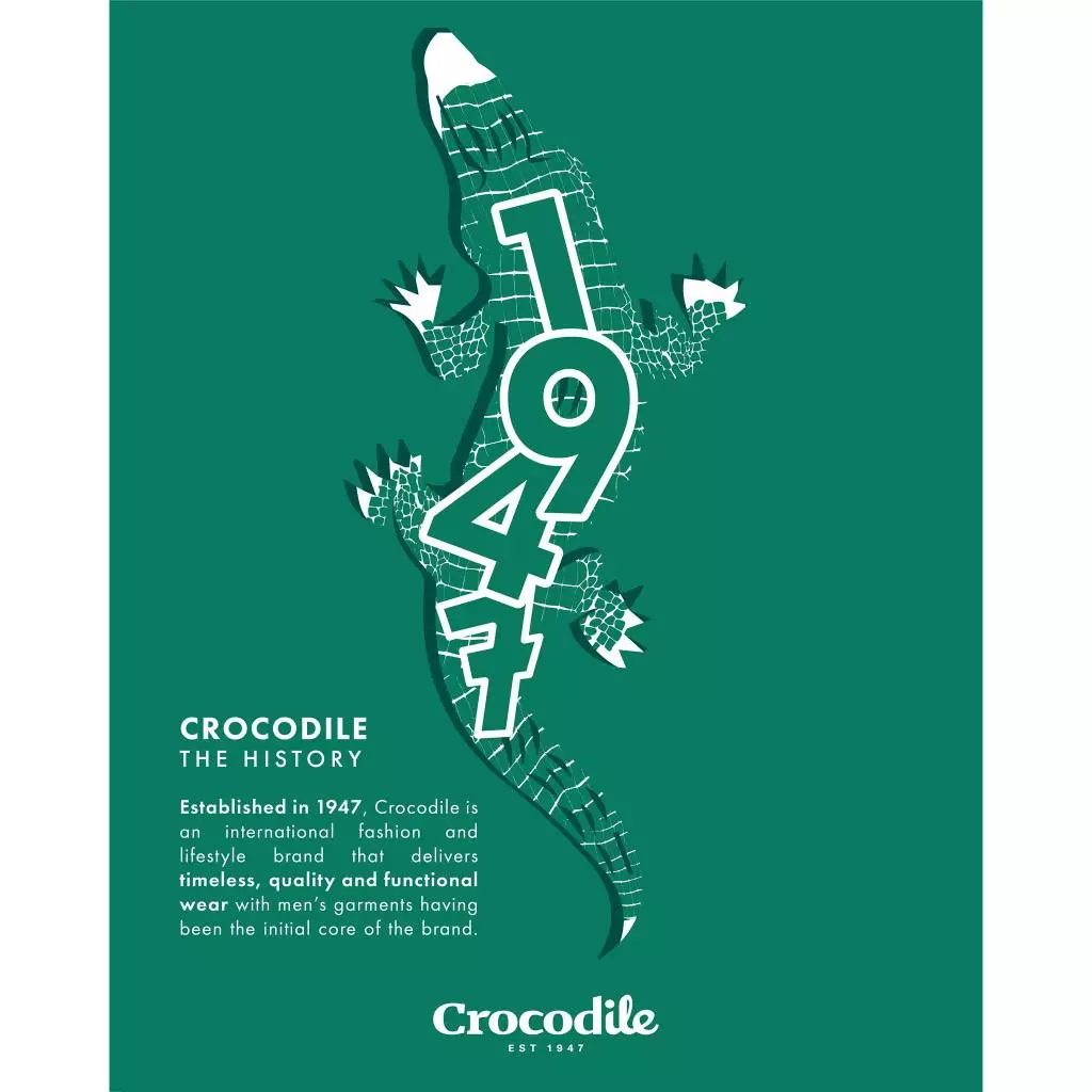 Crocodile 48 x 5.4 cm Classical Sweep Movement Wooden Pattern 3D Arabic Numeral Round Shape Wall Clock model CW8922