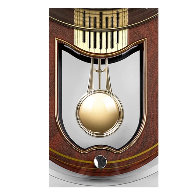 Crocodile 48.6 (h) x 26 (w) x 6 cm depth Sweep Pendulum Melody Wooden Pattern Classic Grandfather Wall Clock CPS6126