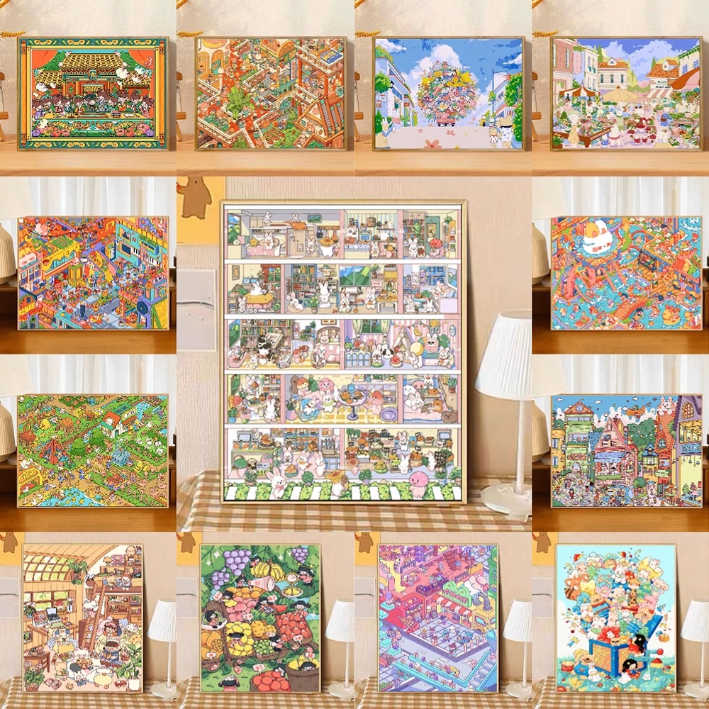 DROFE / Paint By Numbers / DIY Painting / Canvas Painting / Oil Painting / Pictures Paint By Numbers / Decoration / gift