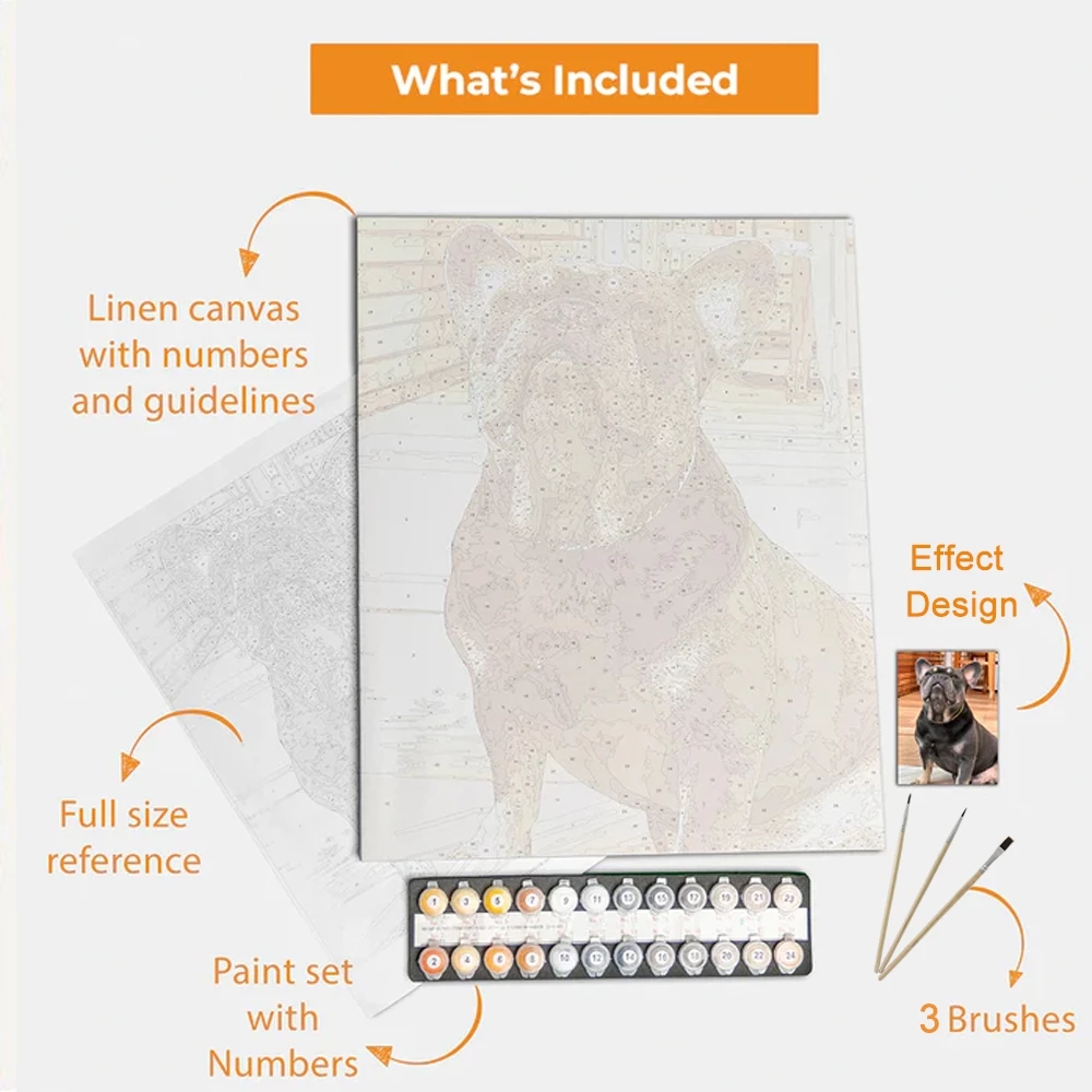 DROFE / Paint By Numbers / DIY Painting / Canvas Painting / Oil Painting / Pictures Paint By Numbers / Decoration / gift