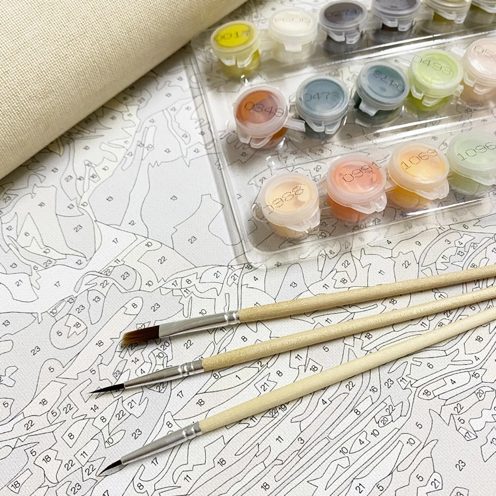 DROFE / Paint By Numbers / DIY Painting / Canvas Painting / Oil Painting / Pictures Paint By Numbers / Decoration / gift