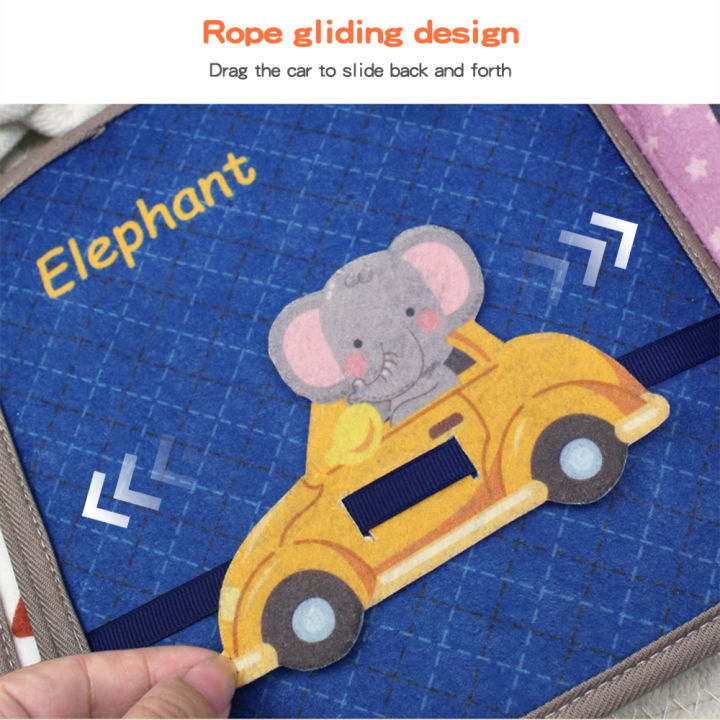 Sweetybayibayi Baby Busy Book 3D Sensory Quiet Cloth Book For Baby Early Learning Sensory Soft Book