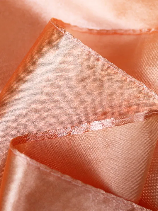 Pure Color Silk Scarf 90CM Large Square Summer Sun Protection Shawl Women's Fashionable Satin Finish Multifunctional Neck Warmer