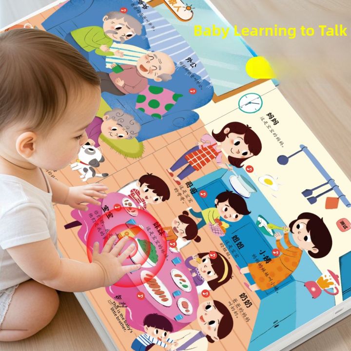 Baby Language Enlightenment Reading Book 0-3 Years Old Early Education Toy Audio Book Smart Learning Toy from Li Fang Brand