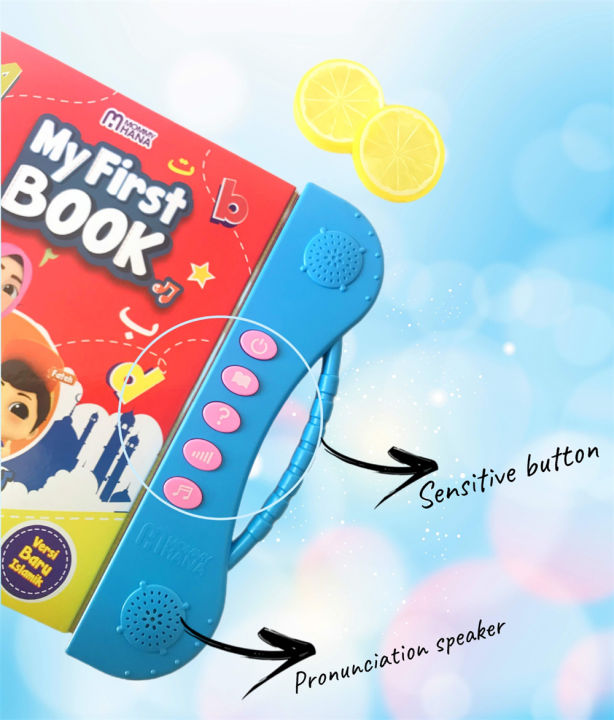 MY FIRST BOOK MOMMYHANA MUSLIM BUKU BELAJAR EDUCATION BAHASA MELAYU JAWI LAGU SUARA EBOOK