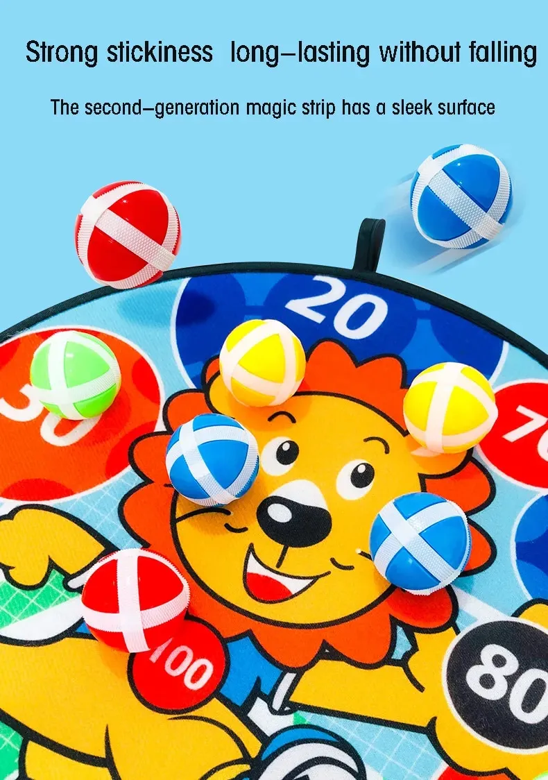 8 PCS Catapult Gun Sticky Ball Throwing Toys Children's Darts Accessories Suction Cup ball Outdoor Sports Sticky Target ball