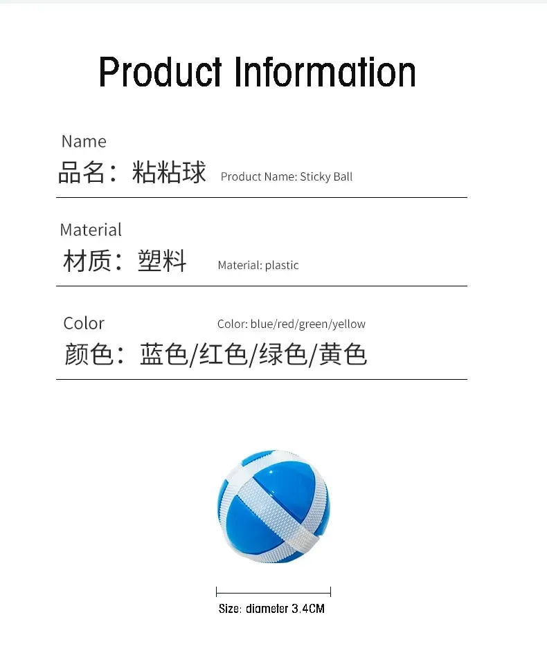 8 PCS Catapult Gun Sticky Ball Throwing Toys Children's Darts Accessories Suction Cup ball Outdoor Sports Sticky Target ball