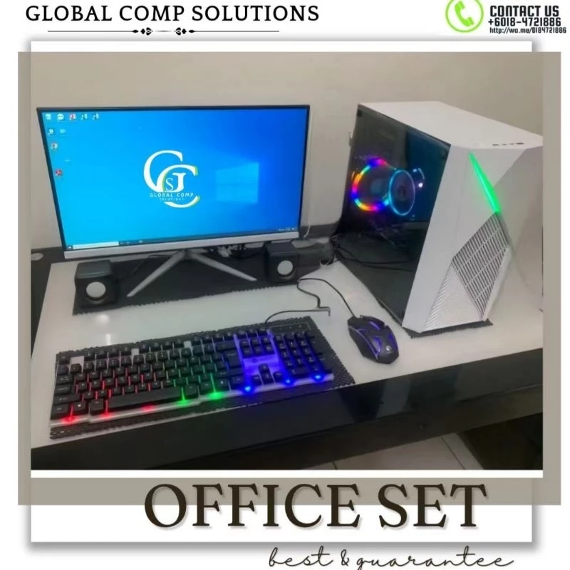 (New) Desktop Komputer / Desktop Gaming Pc / Office Desktop Computer CPU (3 Year Warranty)