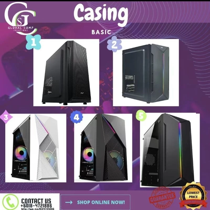 (New) Desktop Komputer / Desktop Gaming Pc / Office Desktop Computer CPU (3 Year Warranty)