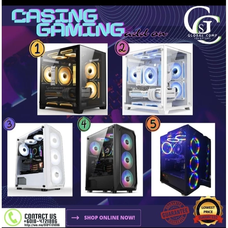 (New) Desktop Komputer / Desktop Gaming Pc / Office Desktop Computer CPU (3 Year Warranty)