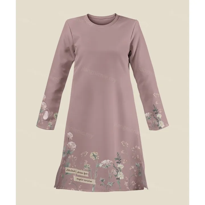 Daily Muslim Sportswear Viral Muslim Dress Family Women Dress Fashion Muslim Long Sleeves T-Shirts baju melayu