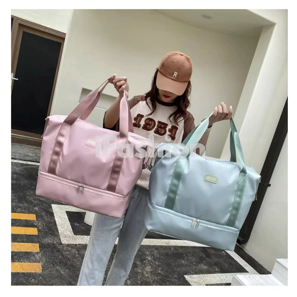 iFASHION 1610 Big Size Water Resistant Hand Carry Travel Large Duffel Luggage Bag Beg Balik Kampung Bersalin