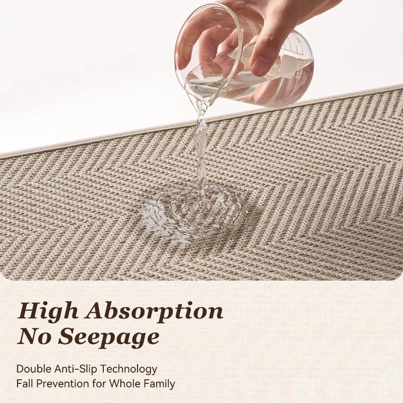 SEVENWOOD Karpet Dapur Alas Kaki Dapur Kitchen Carpet Anti Slip Mat Waterproof Absorbent Washable Floor Mat Tikar Rumah