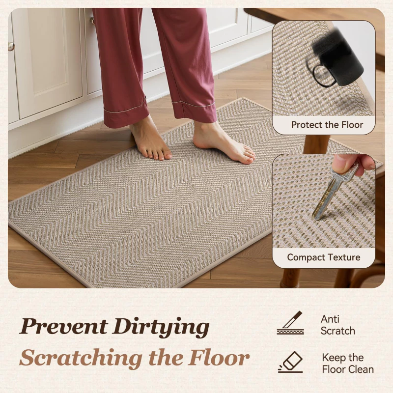 SEVENWOOD Karpet Dapur Alas Kaki Dapur Kitchen Carpet Anti Slip Mat Waterproof Absorbent Washable Floor Mat Tikar Rumah