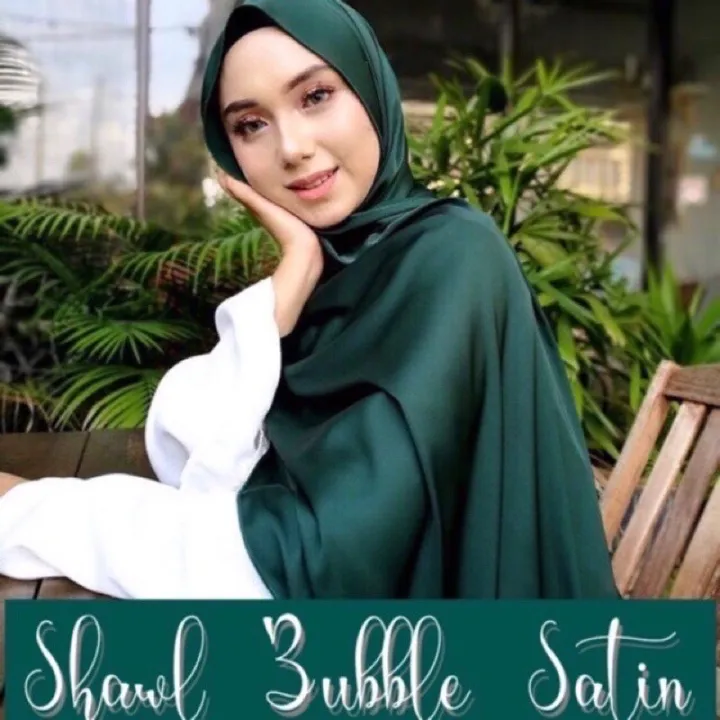 SHAWL SATIN LUXE PREMIUM-BUBBLE SATIN