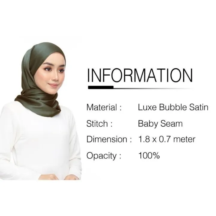 SHAWL SATIN LUXE PREMIUM-BUBBLE SATIN