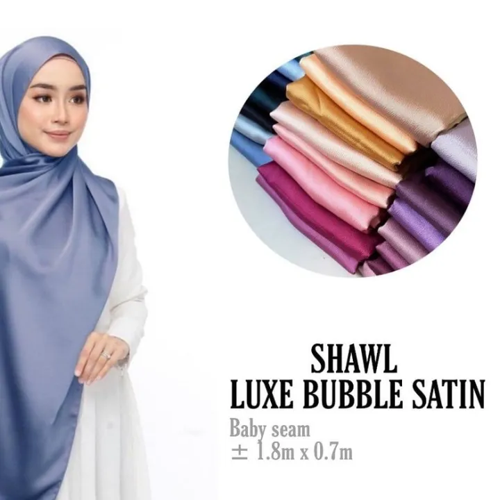 SHAWL SATIN LUXE PREMIUM-BUBBLE SATIN