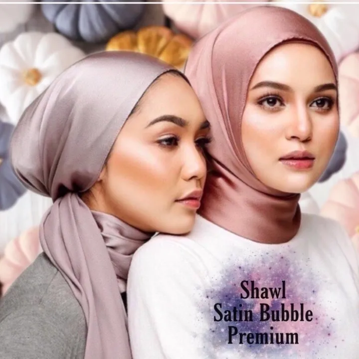 SHAWL SATIN LUXE PREMIUM-BUBBLE SATIN