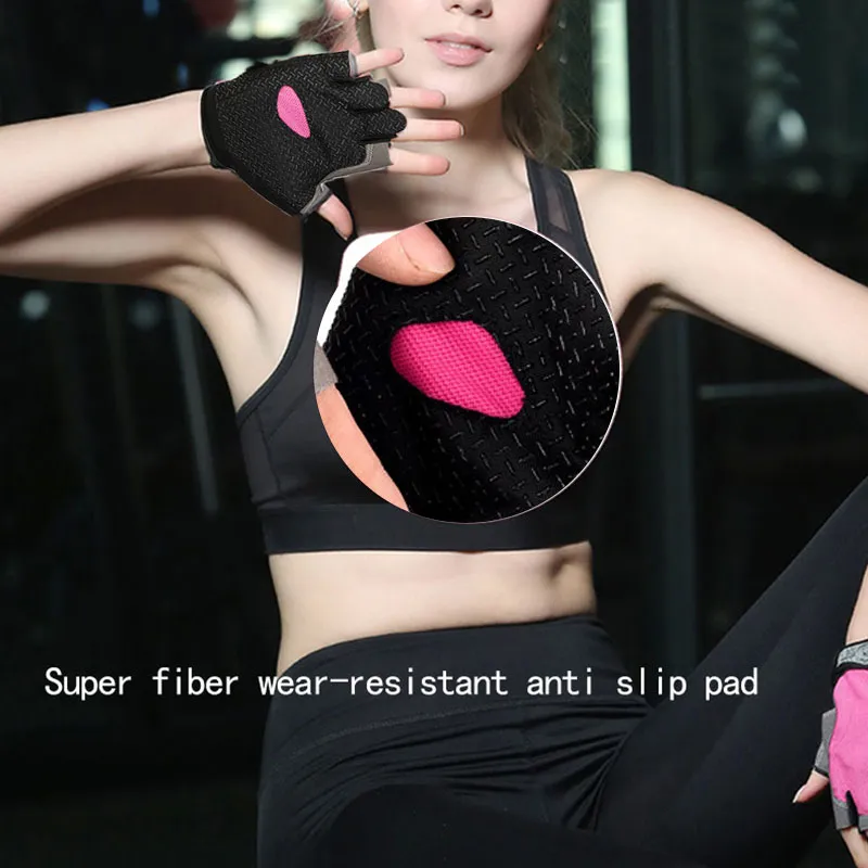 1 Set Fitness Gloves, half finger for men and women training, iron climbing, weightlifting, outdoor mountaineering, anti slip, wear-resistant sports gloves