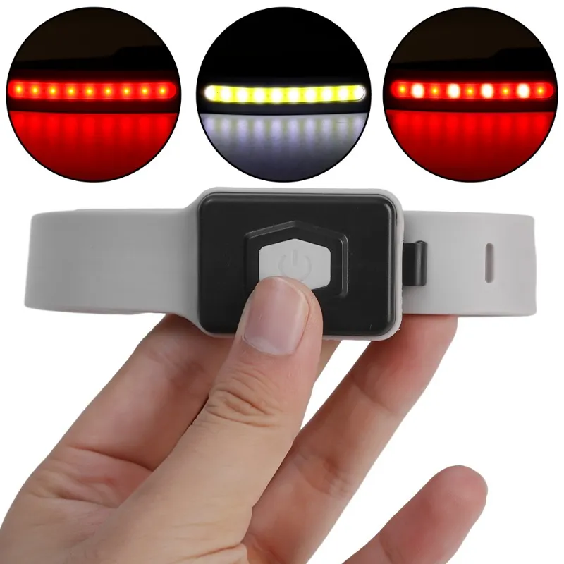 Night Running Armband LED Light Outdoor Sport USB Rechargeable Flashlight Safe Belt Arm Leg Warning Wristband Cycling Light