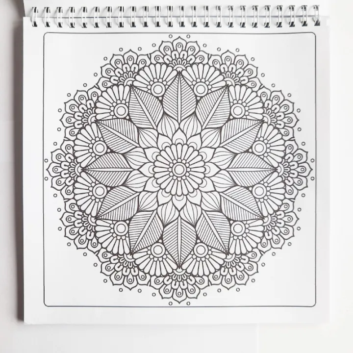 Adults Coloring books Mandalas Painting Colouring Pictures 21x21cm