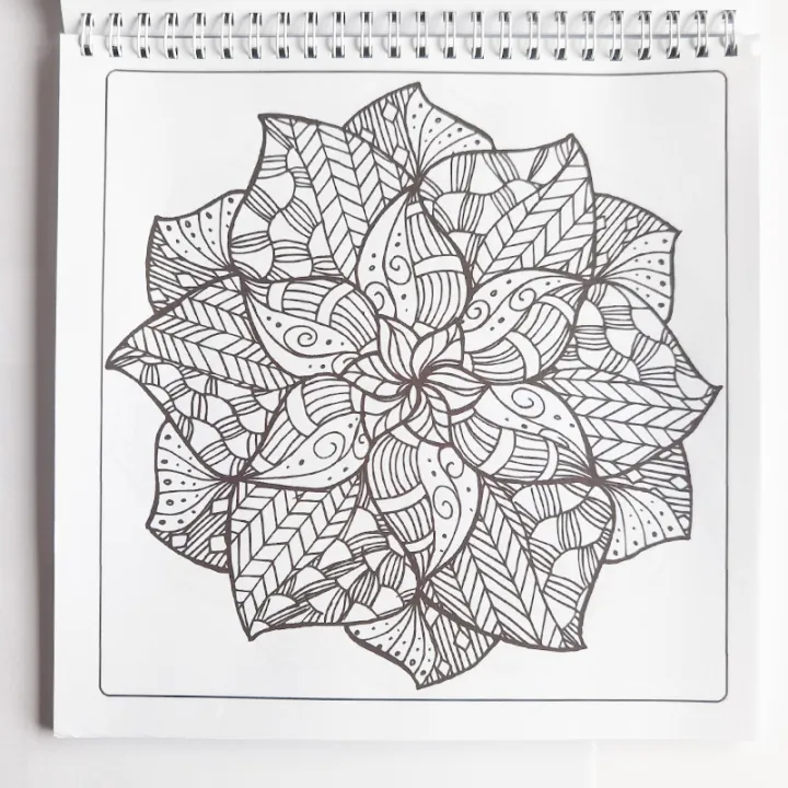 Adults Coloring books Mandalas Painting Colouring Pictures 21x21cm