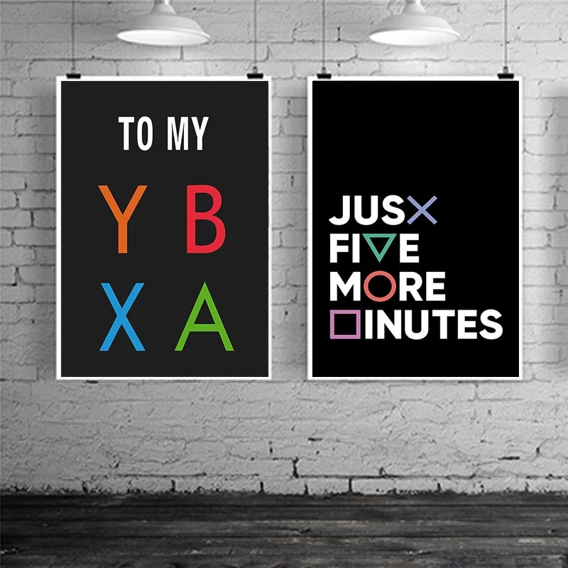 ASTRDECOR Game Room Wall Art Poster Gamepad Bedroom Decor Canvas Painting Gamer Printing Gift for Boys  4.8  893 ratings 3k+ Sold