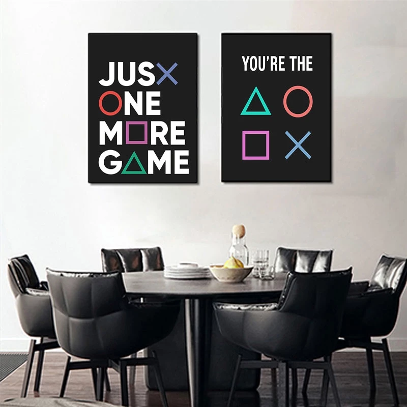 ASTRDECOR Game Room Wall Art Poster Gamepad Bedroom Decor Canvas Painting Gamer Printing Gift for Boys  4.8  893 ratings 3k+ Sold