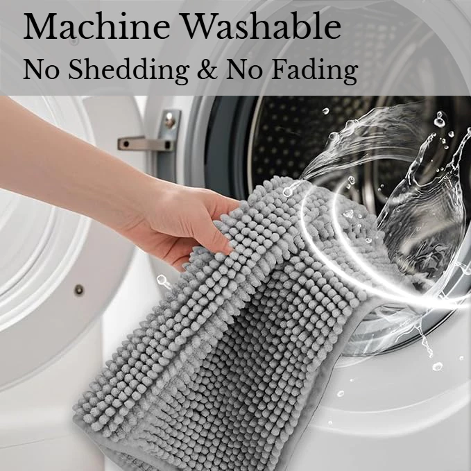 SEVENWOOD Doormat Entrance Indoor Carpet Non Slip Floor Mat Karpet Bathroom Rug Anti Slip Bathroom Mat Dapur Absorbe